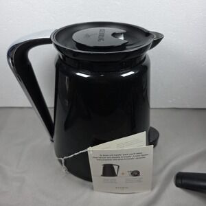 Keurig 2.0 K-Carafe Pitcher Coffee Tea Pot w/ Silver Handle Black NEW